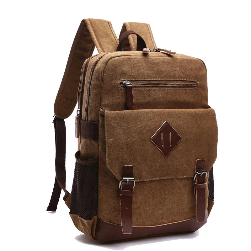 HeritageCraft Vintage Canvas Backpack