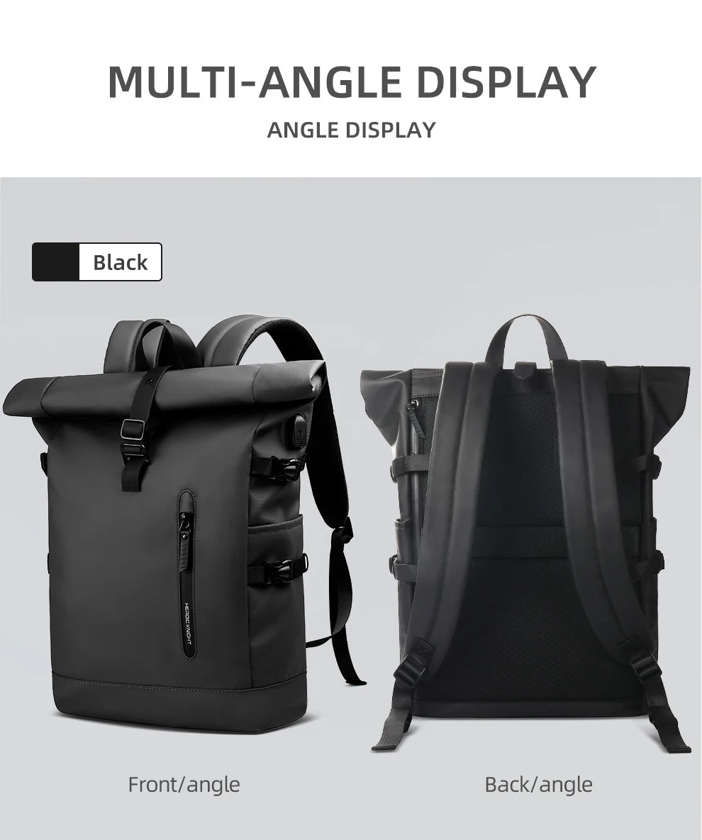 Expandable Travel Backpack – Waterproof, Large-Capacity