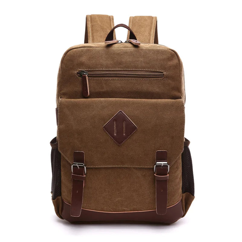 HeritageCraft Vintage Canvas Backpack