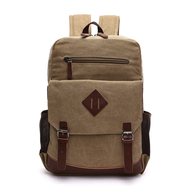 HeritageCraft Vintage Canvas Backpack